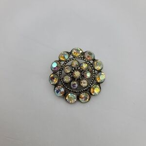 Vintage Multi-color Jewel Brooch Pin